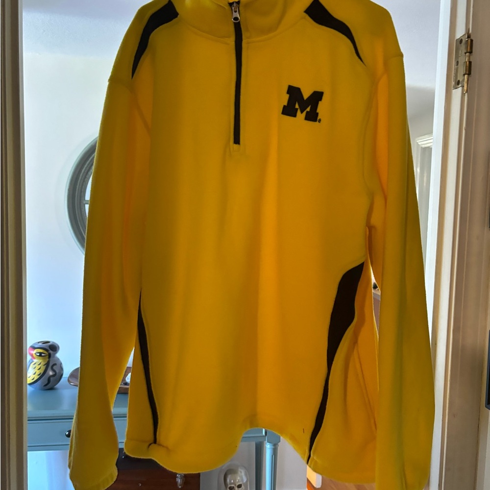 Nike Yellow Pullover with M Logo